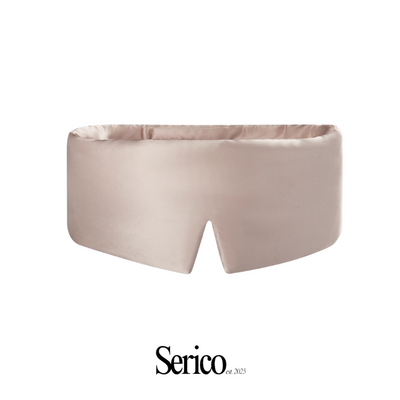 Taormina | Maschera 100% in Seta di Gelso - Champagne