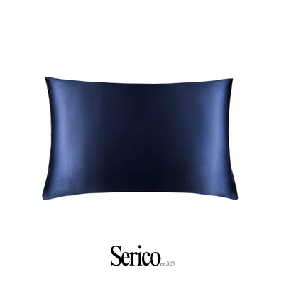 Amalfi Beauty Pillow | Federa 100% in Seta di Gelso - Blu oceano