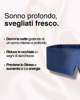 Taormina | Maschera 100% in Seta di Gelso - Blu Oceano